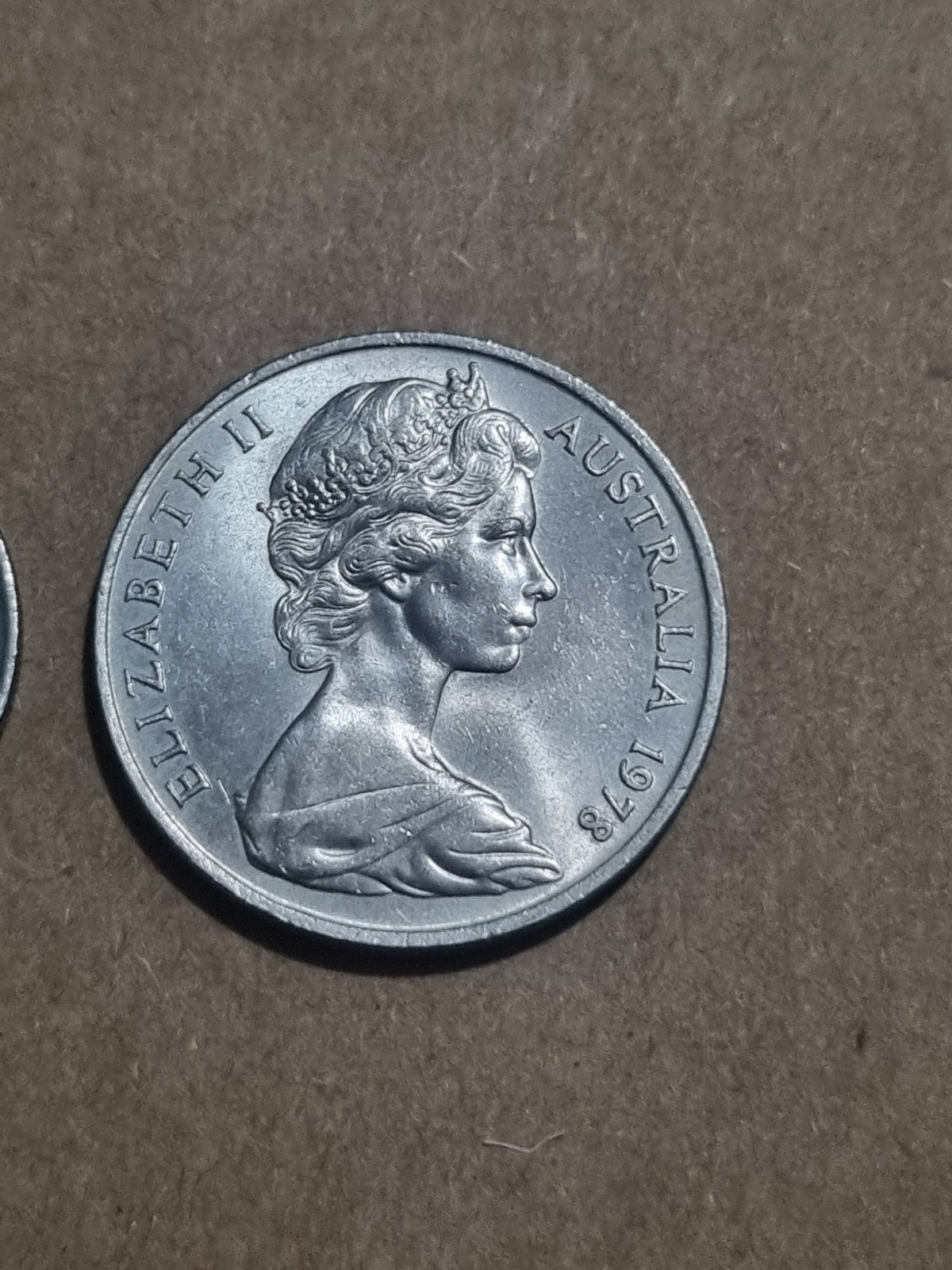1978 One Two Five Ten Twenty Cent Australian Coins 1 2 5 10 20 Cents