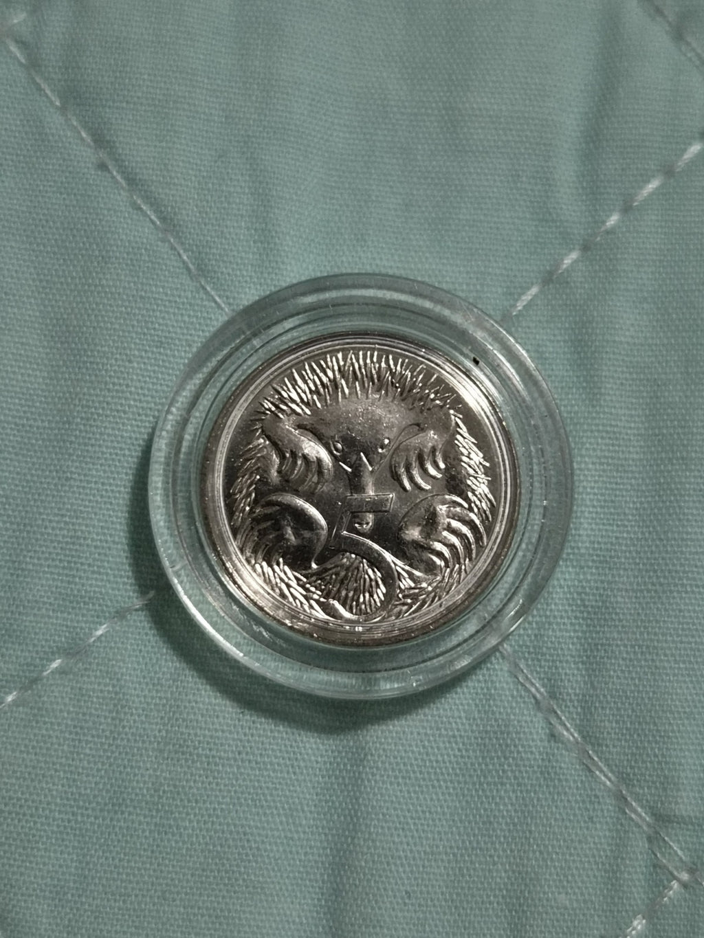 2020 UNC 5 cent coin in capsule 