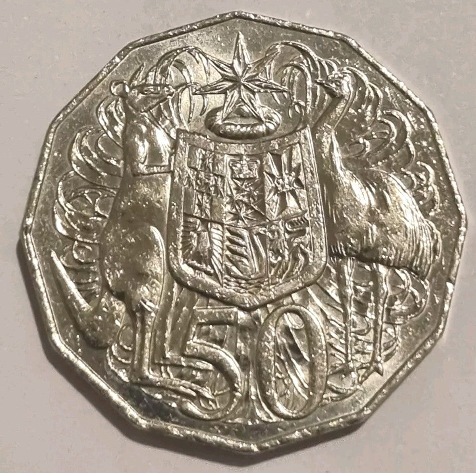2017 50 Cent 50c Coin - Coat of Arms - aUNC