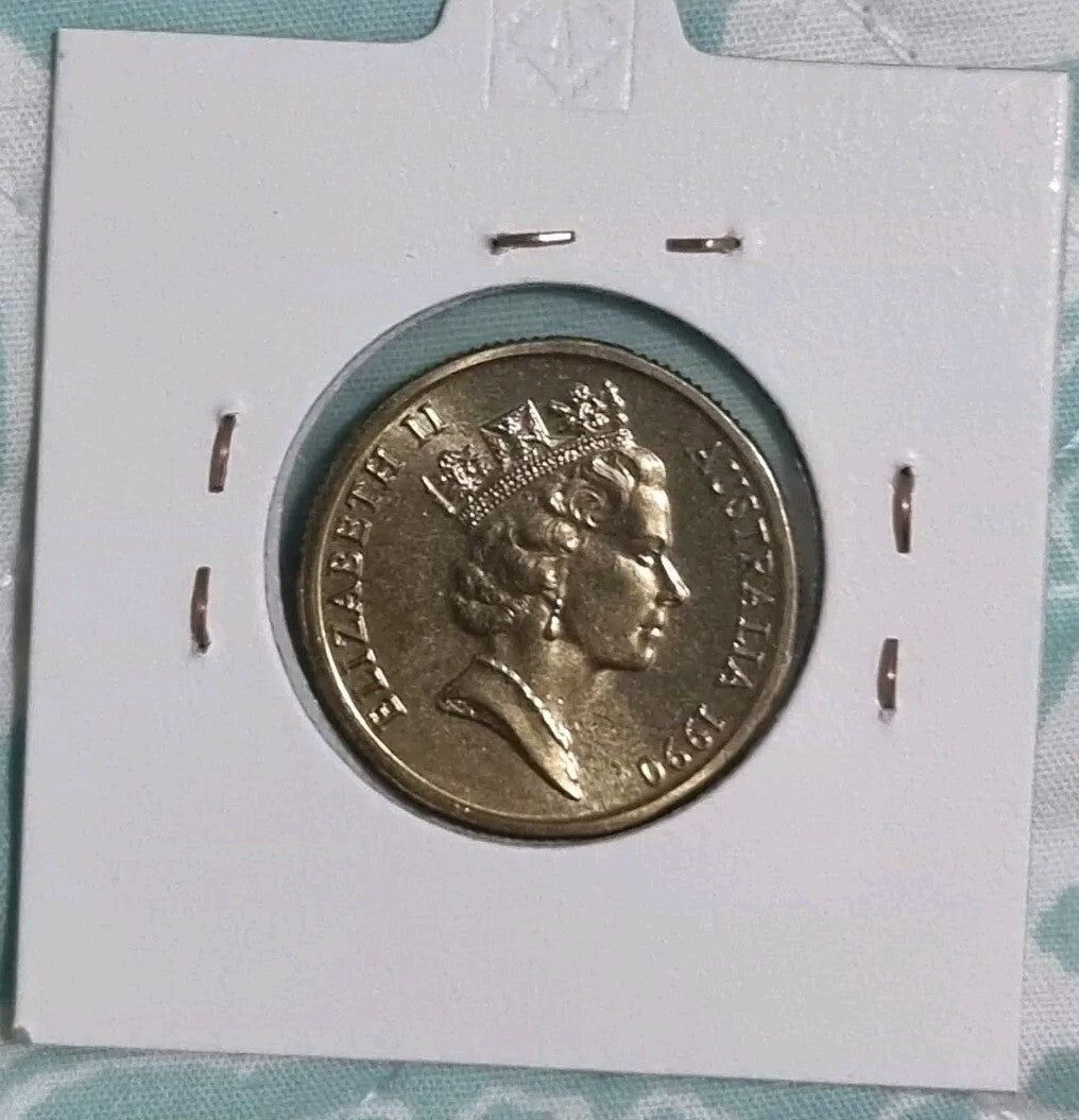 1990 Choice Uncirculated $1 Coin in 2x2 One Dollar From Mint Set