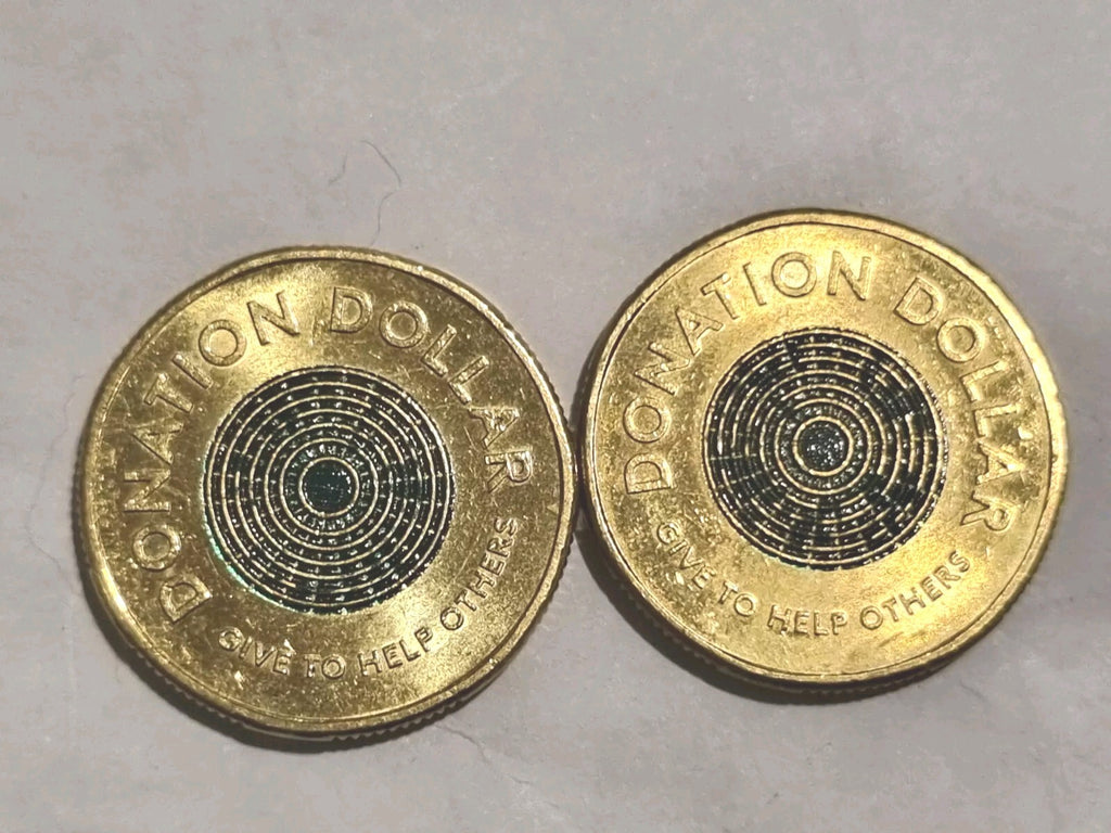 2020 & 2021 Donation One Dollar $1  Coins - 2 Coins Total
