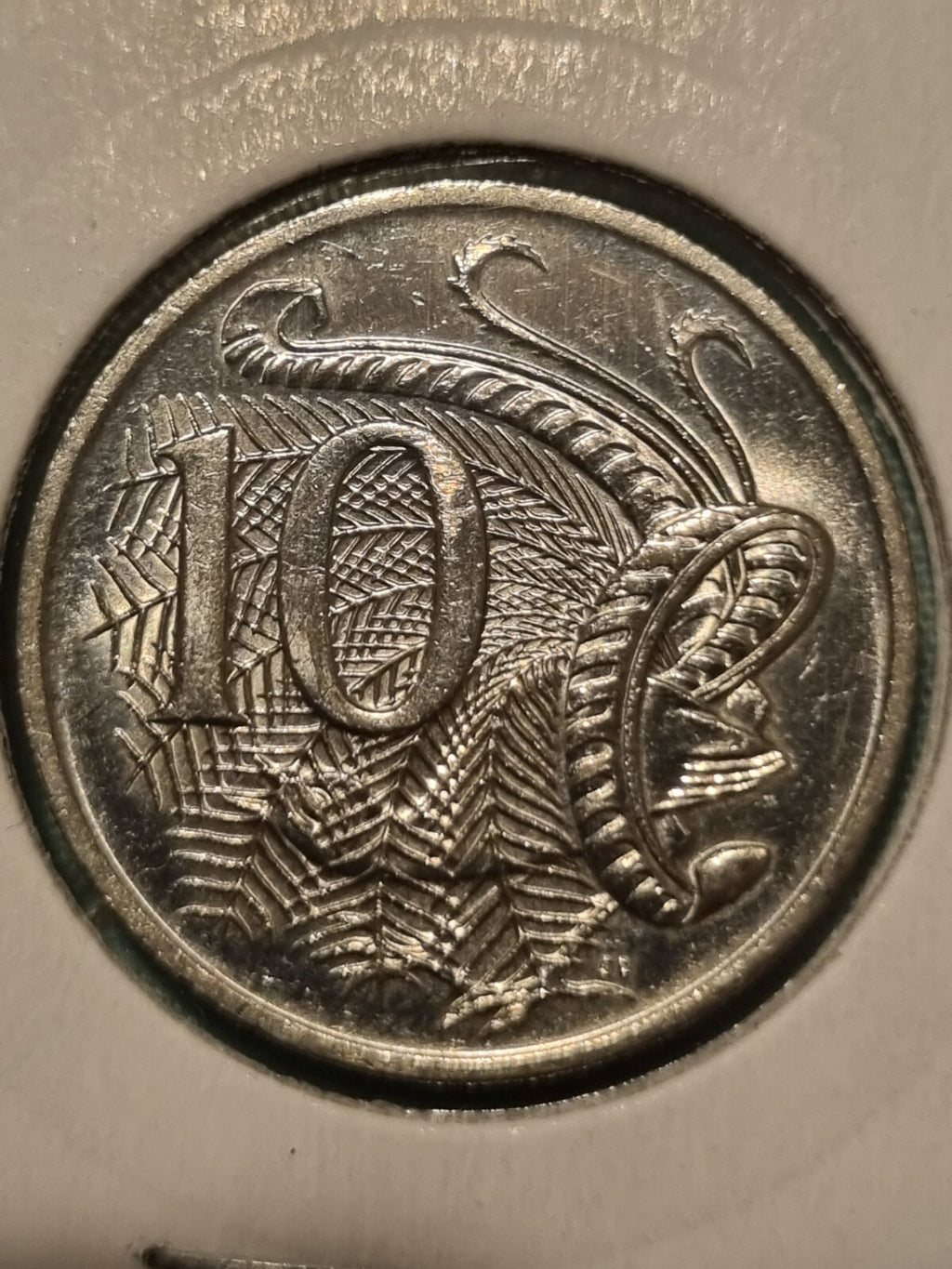 1998 UNC 10 Cent Coin in 2x2 Holder 