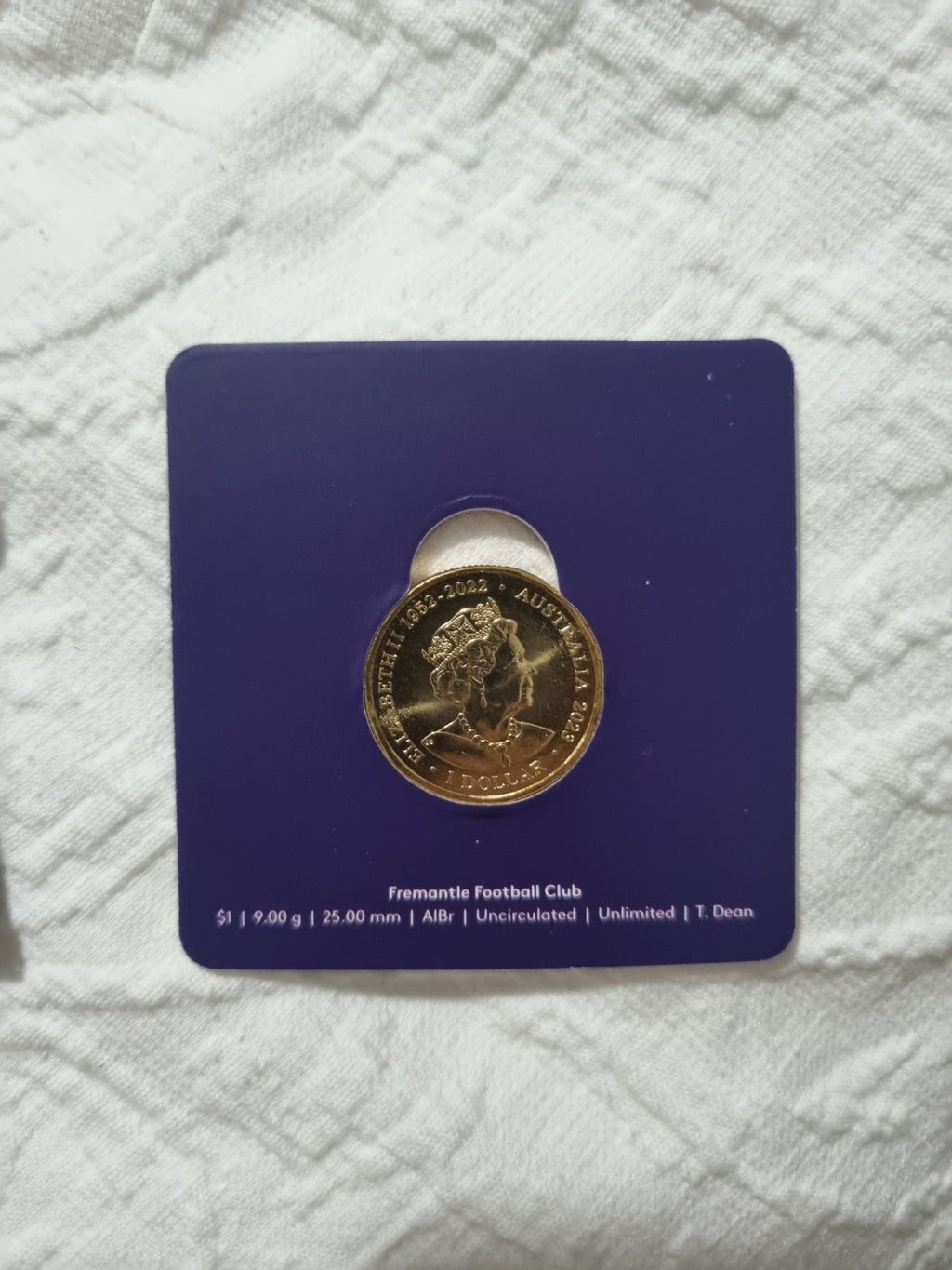 2023 AFL Fremantle Dockers $1 One Dollar Carded Coin