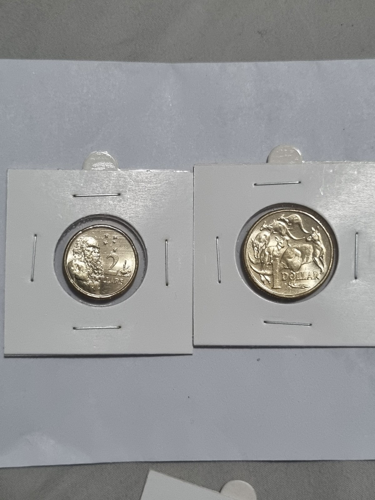 2022 UNC $2 & $1 Coin -  One & Two Dollar In 2x2 Holders 