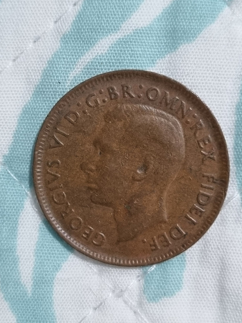 1951 Australian Penny Without Dot