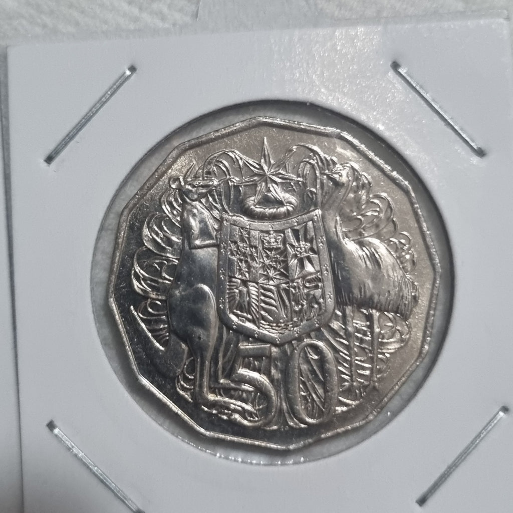 1980 & 1981 50 Cent Coins  in 2x2 holders 