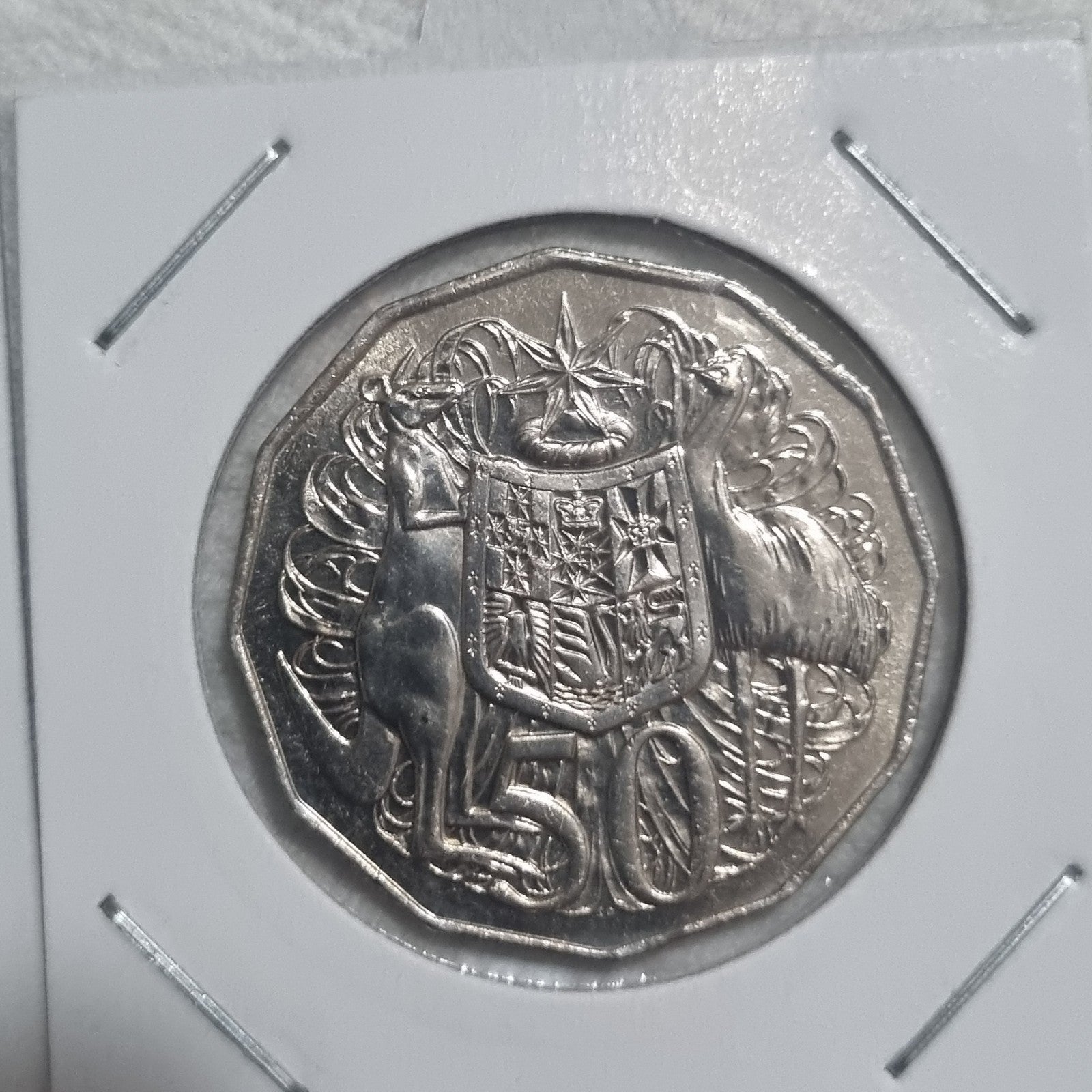 1980 & 1981 50 Cent Coins  in 2x2 holders 