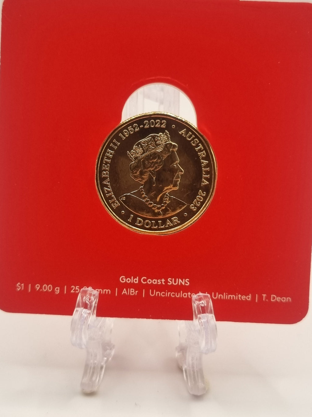 2023 AFL The GC Suns $1 One Dollar Carded Coin - Royal Australian Mint RAM