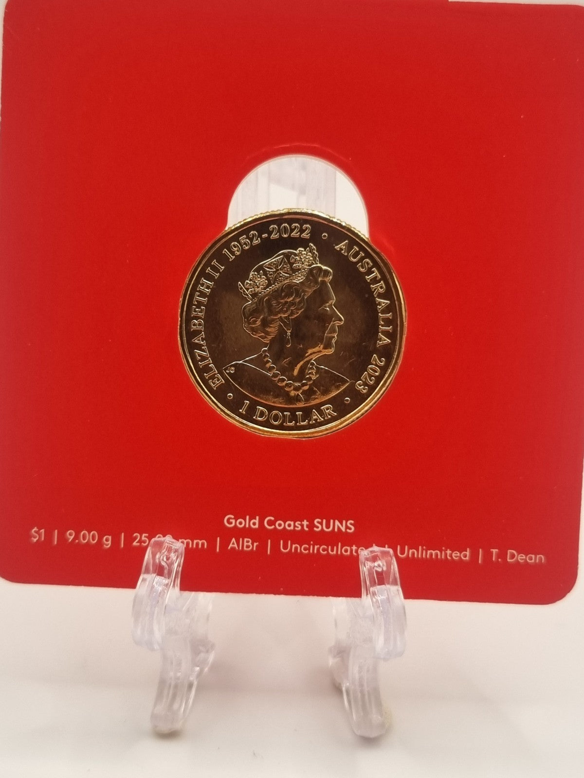 2023 AFL The GC Suns $1 One Dollar Carded Coin - Royal Australian Mint RAM