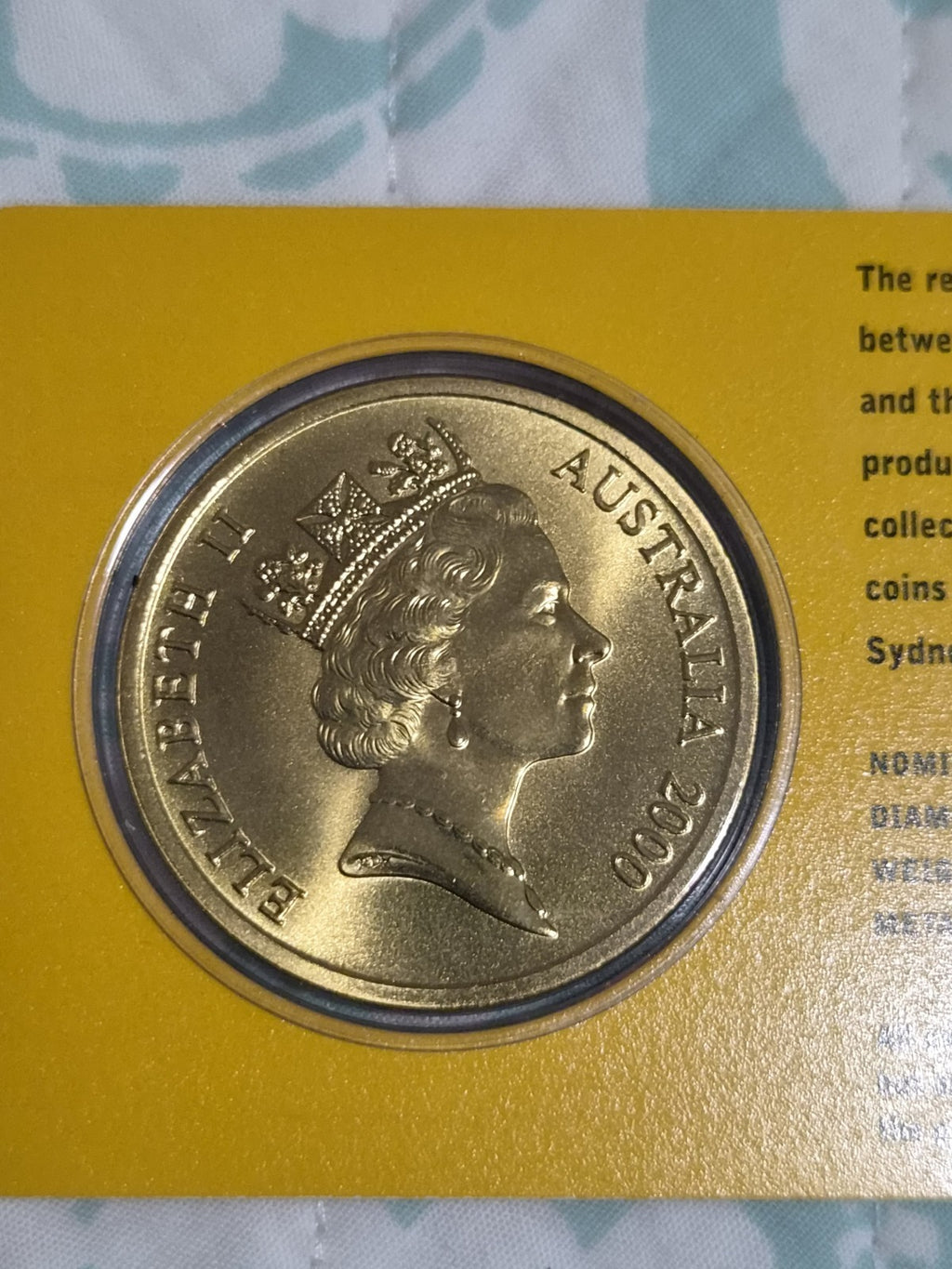 Sydney Olympics 2000 Gymnastics $5 DOLLAR UNC Five Dollars
