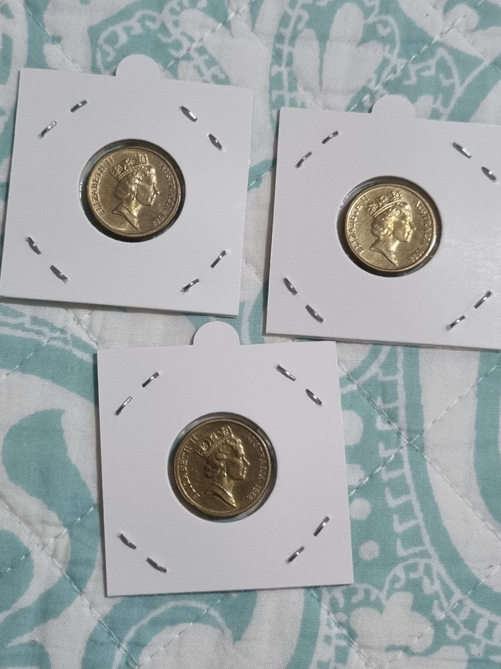 3 x 1988 $2 Uncirculated Two Dollar Coins Aboriginal Elders