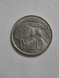 1967 20 Cent New Zealand Coin 