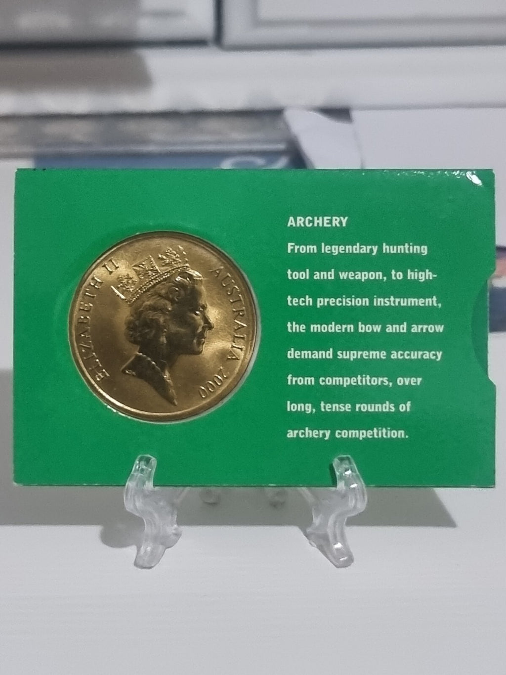 Sydney Olympics 2000 Archery $5 DOLLAR UNC