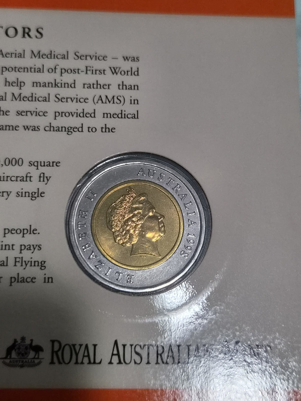 1998 $5 Royal Flying Doctor Commemorative Coin 
