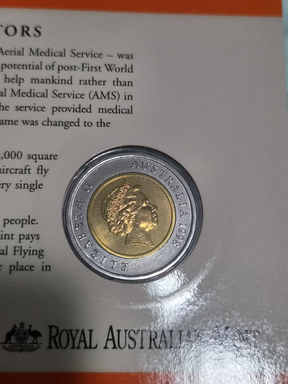 1998 $5 Royal Flying Doctor Commemorative Coin 