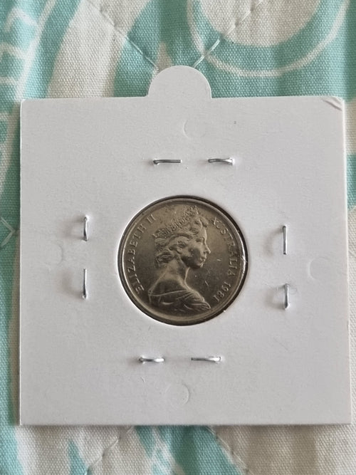 1981 5 CENT COIN SHINY CIRCULATED 