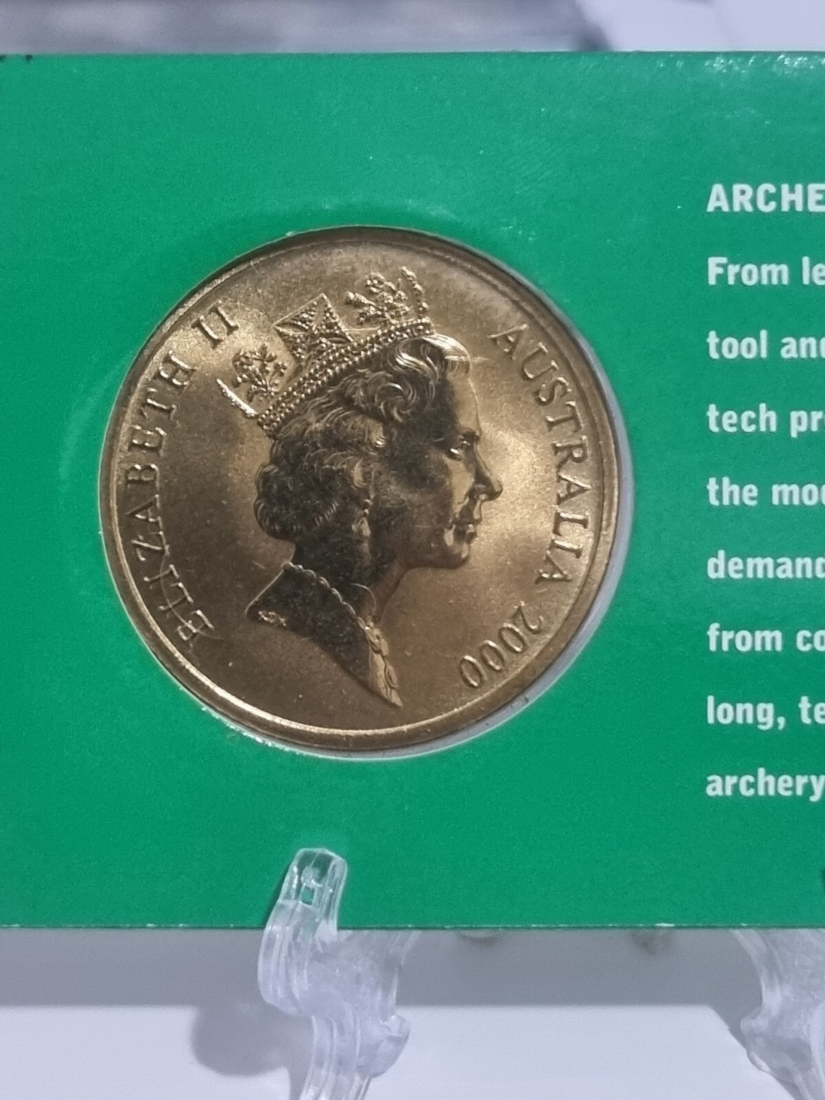 Sydney Olympics 2000 Archery $5 DOLLAR UNC
