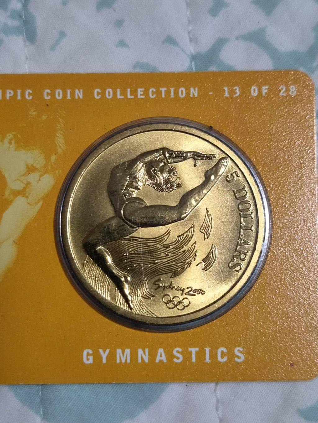 Sydney Olympics 2000 Gymnastics $5 DOLLAR UNC Five Dollars