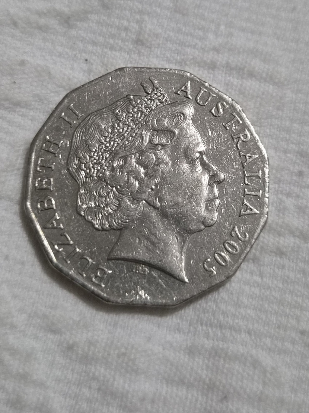 2005 50 Cent Error Coin - World War II Remembrance CUD 