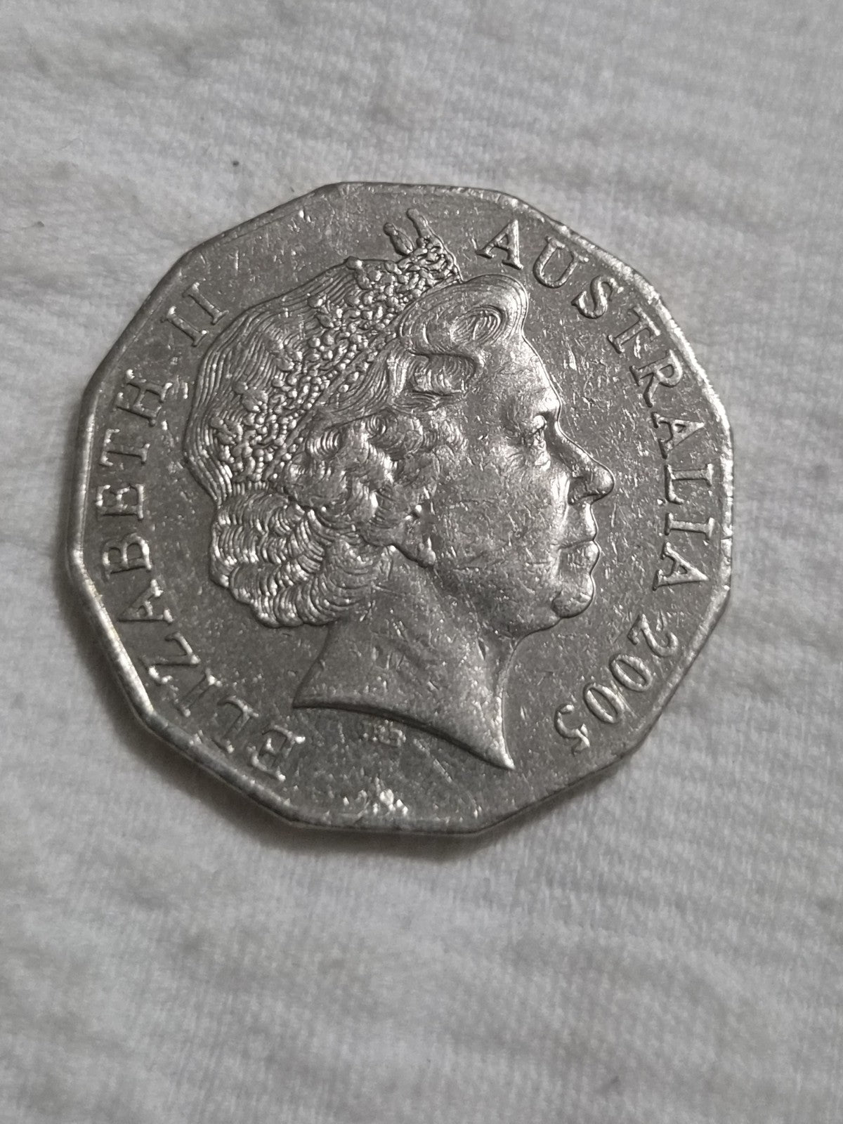 2005 50 Cent Error Coin - World War II Remembrance CUD 
