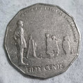 2005 50 Cent Coin- World War II Remembrance With Cud