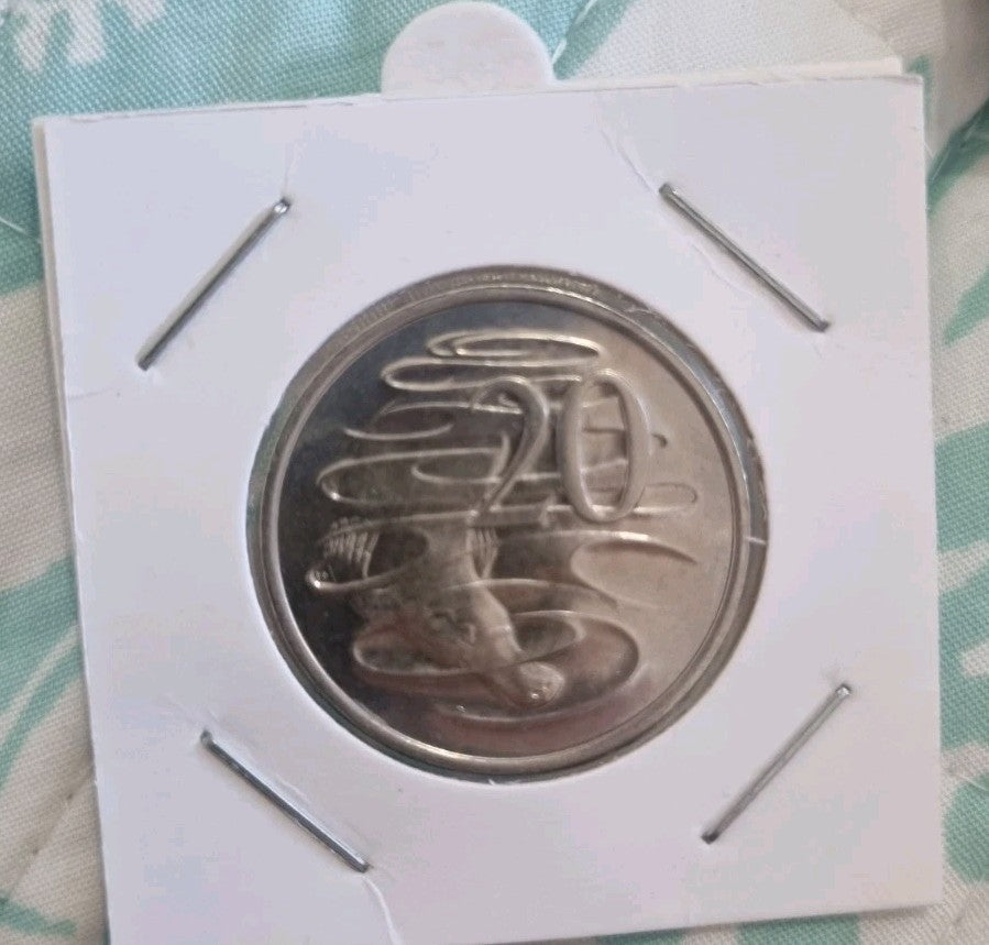1981 UNC 20 Cent From Roll in 2x2 Holder 
