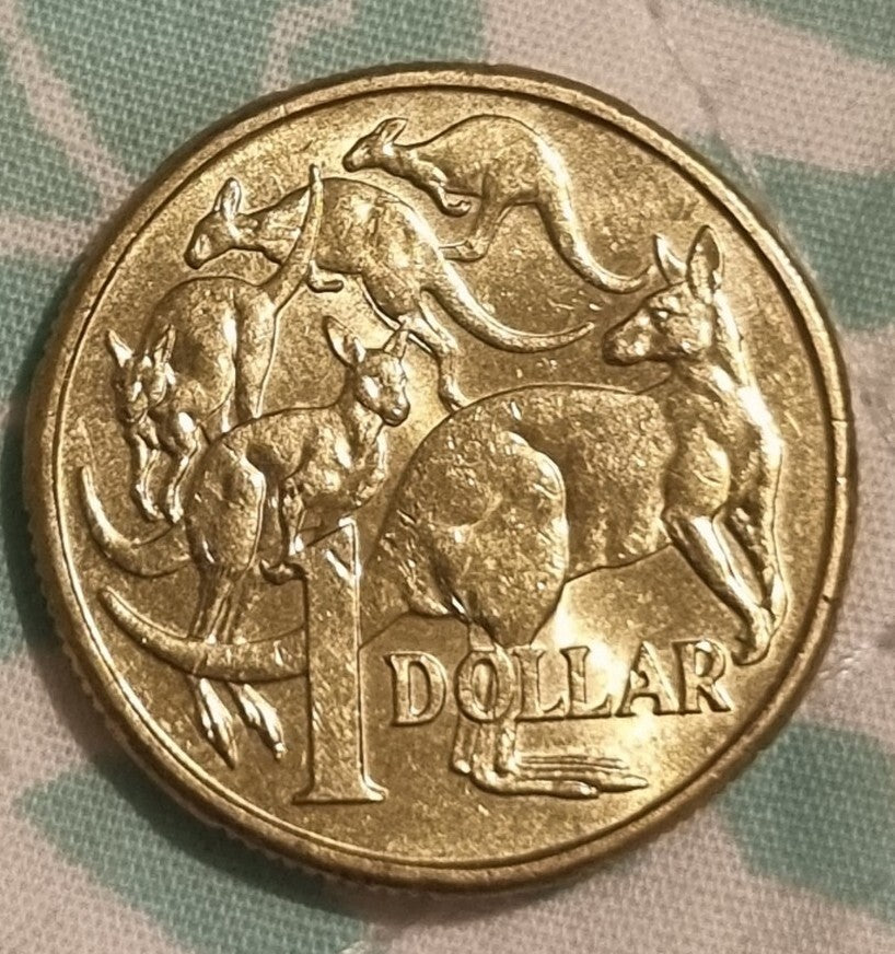2018 One Dollar $1 Coin - Mob of Roos Lightly Circulated
