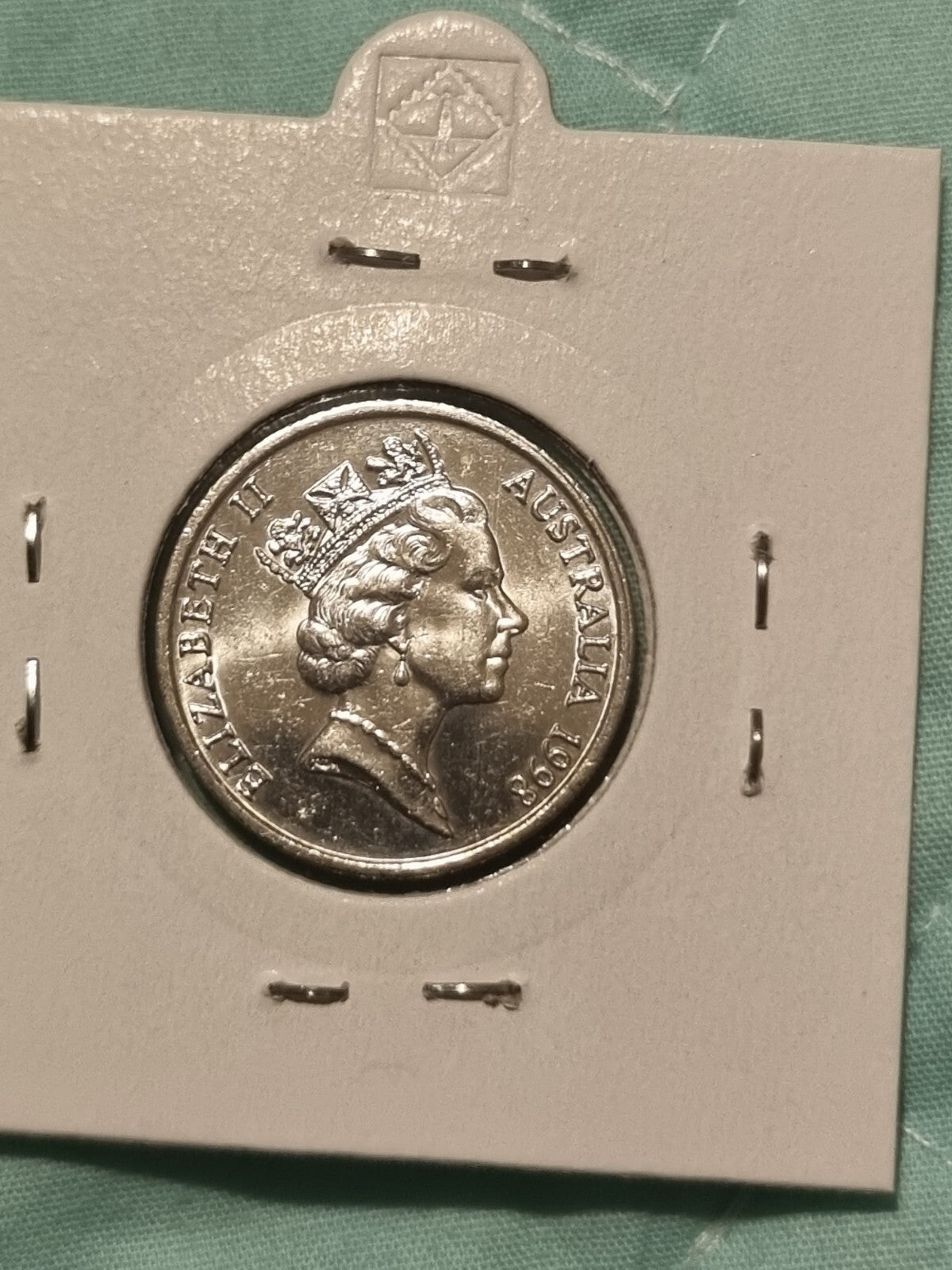 1998 UNC 10 Cent Coin in 2x2 Holder 