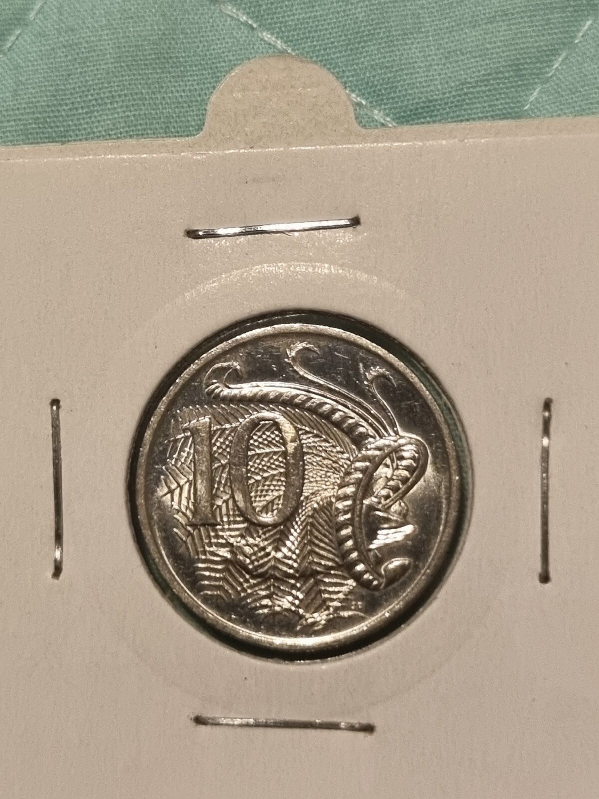1998 UNC 10 Cent Coin in 2x2 Holder 