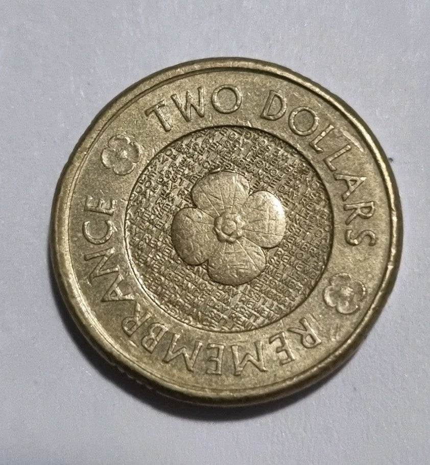 2012 $2 Gold Poppy Remembrance Two Dollar Circulated Coin