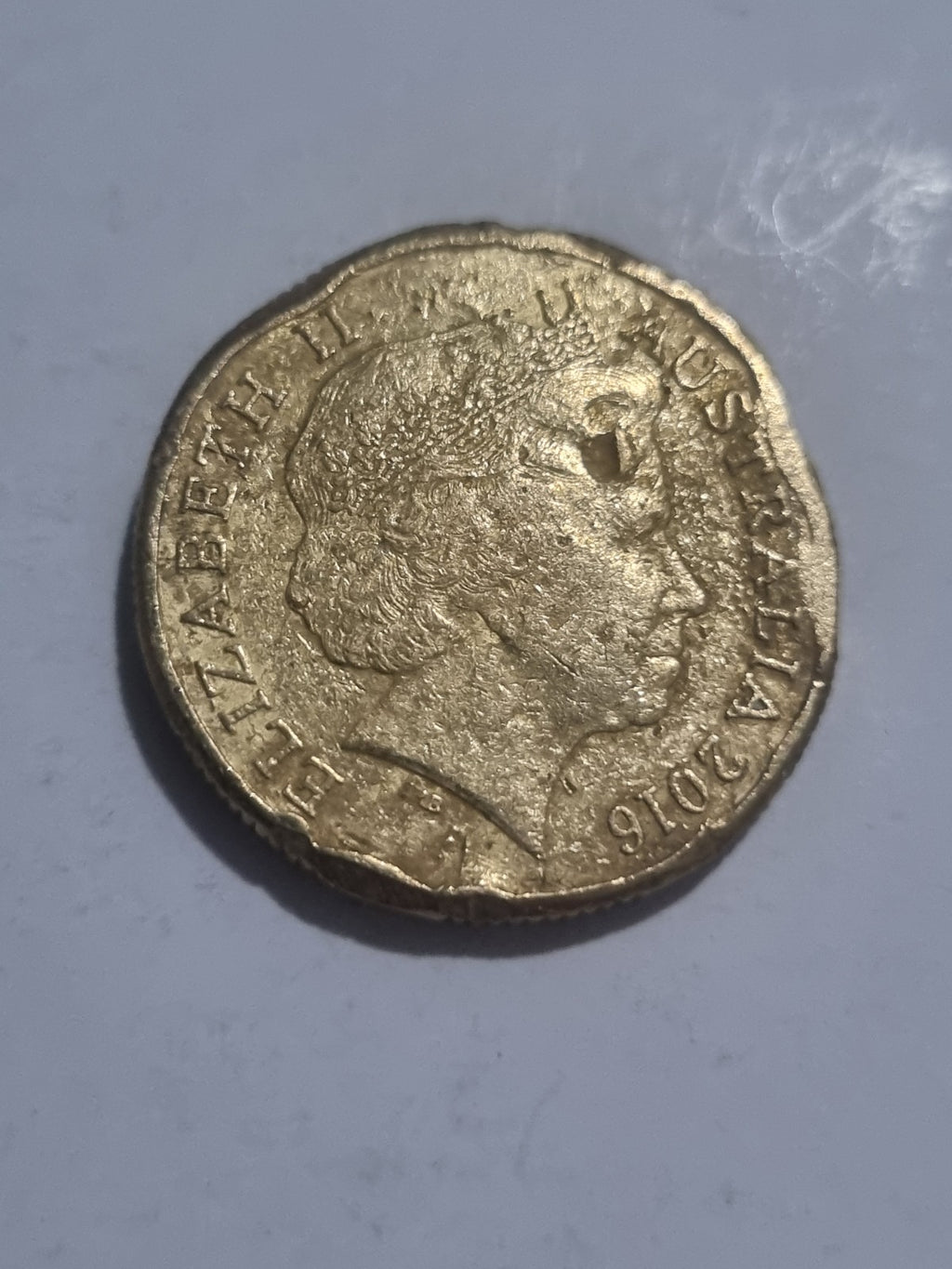 2016 $1 One Dollar Coin - 100 Years Of ANZAC - Circulated - Hard Life - Unique