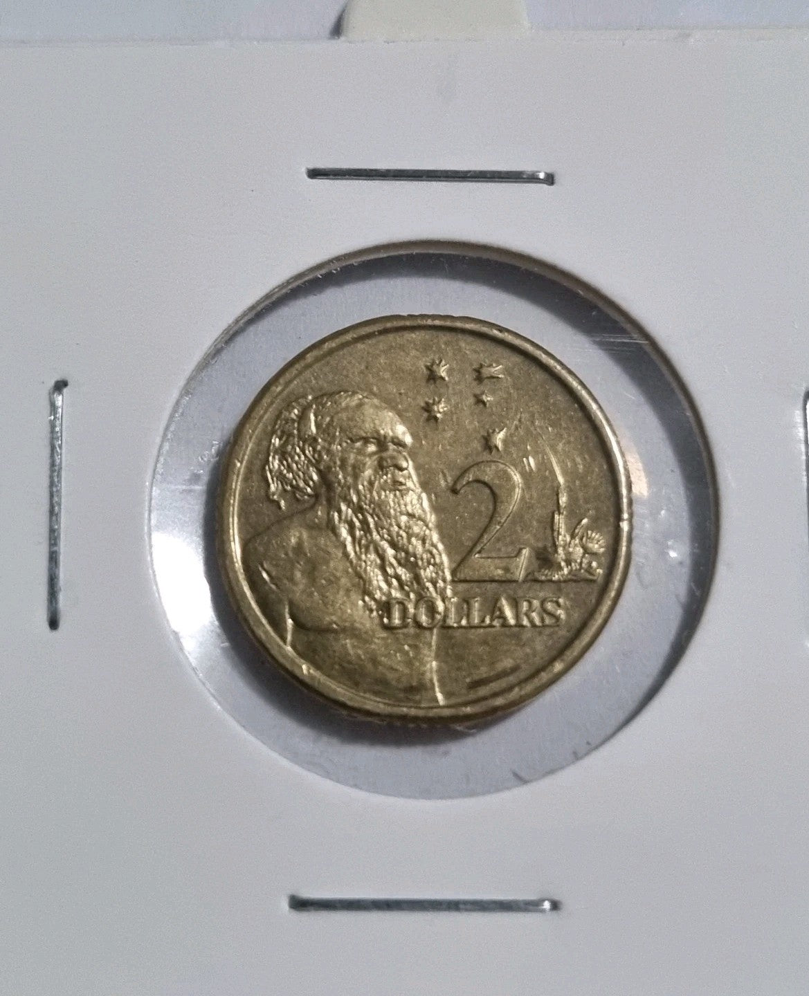 2016 $2 Changeover Two Dollars - circulated In 2x2 Holder 