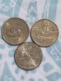 3 x $1 Coins One Dollar Commemorative 1997 , 1999 , 2010