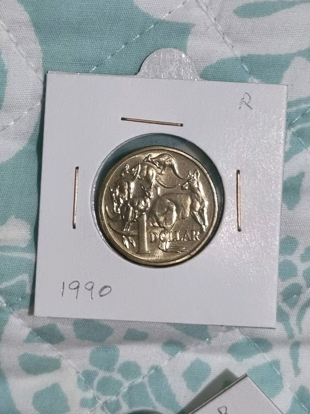 1990 Choice Uncirculated $1 Coin in 2x2 One Dollar From Mint Set
