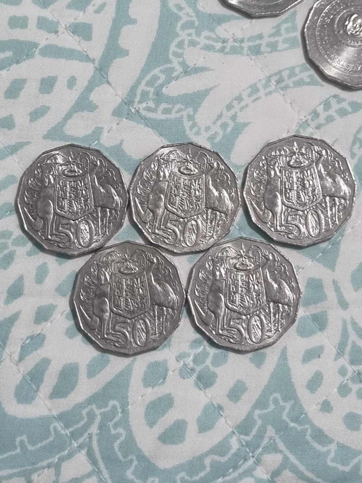 5 x 50 Cent 2016 Changeover Commemorative Coins - Lightly Circulated 