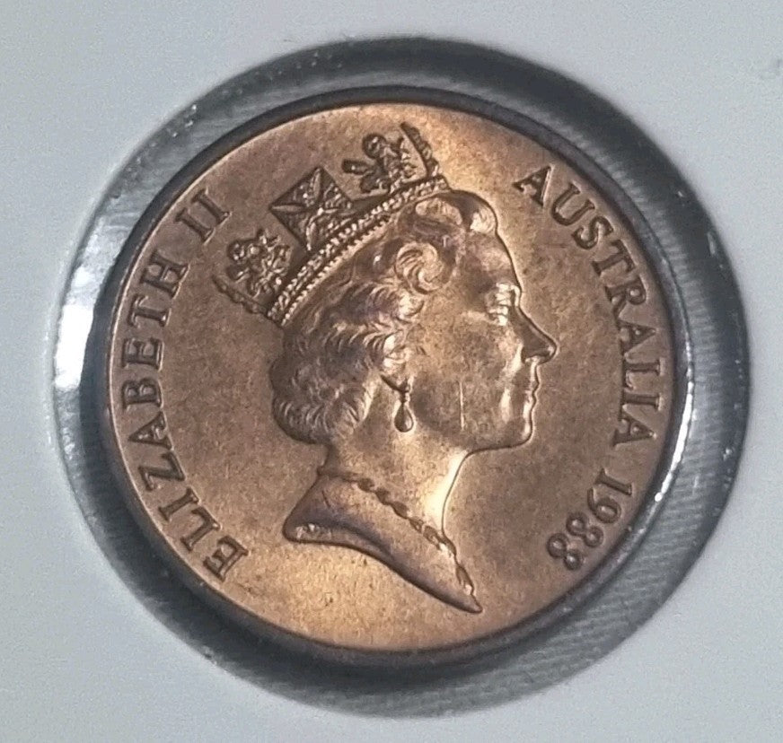 1988 Australian 1 Cent Coin Uncirculated Condition