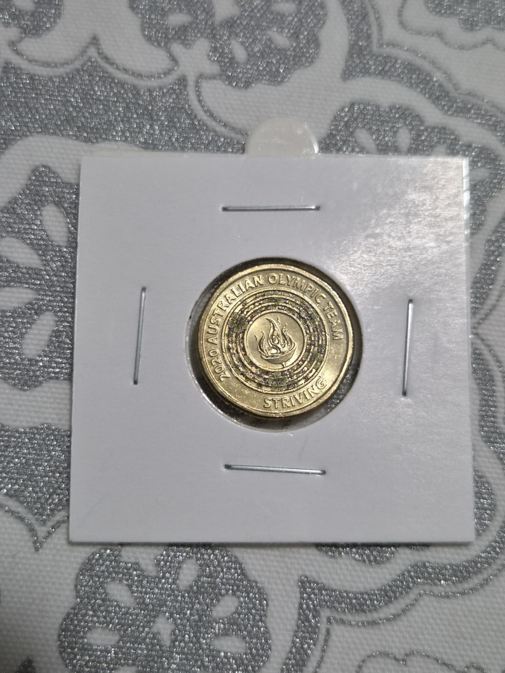 2020 Olympic $2 Dollar Coin - Yellow- Strive - Uncirculated 