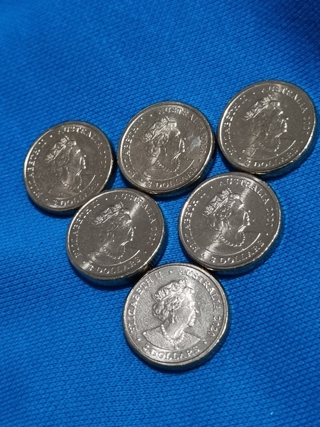 2020 $2 Coin OLYMPIC SET x 6 COINS QUEEN Head - UNCIRCULATED 