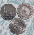 3 x 50 Cent Various Commemorative Coins Excellent Conditions including 2 x aUNC
