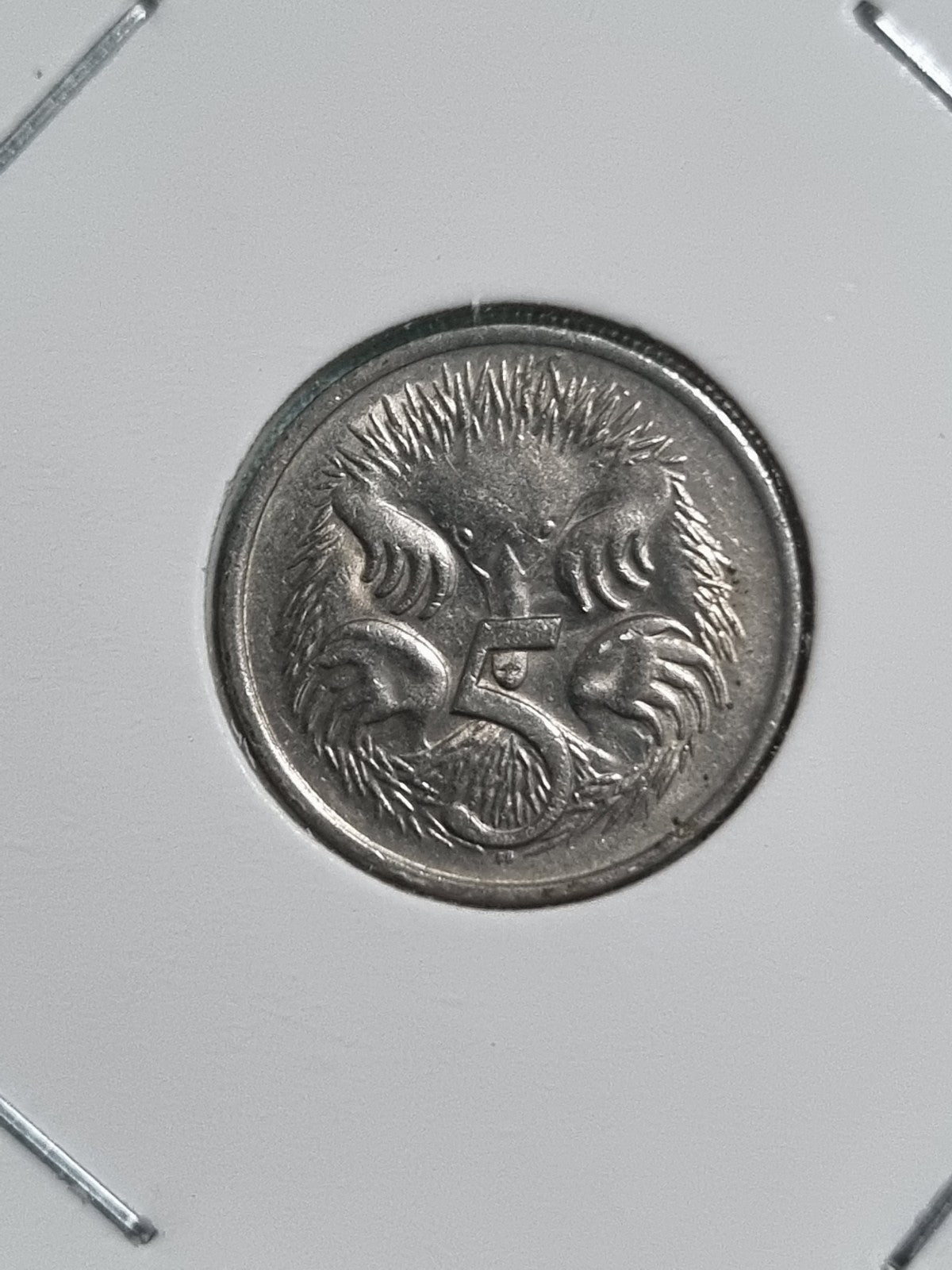 1982 5 Cent Coin Lightly Circulated In 2x2 Holder 
