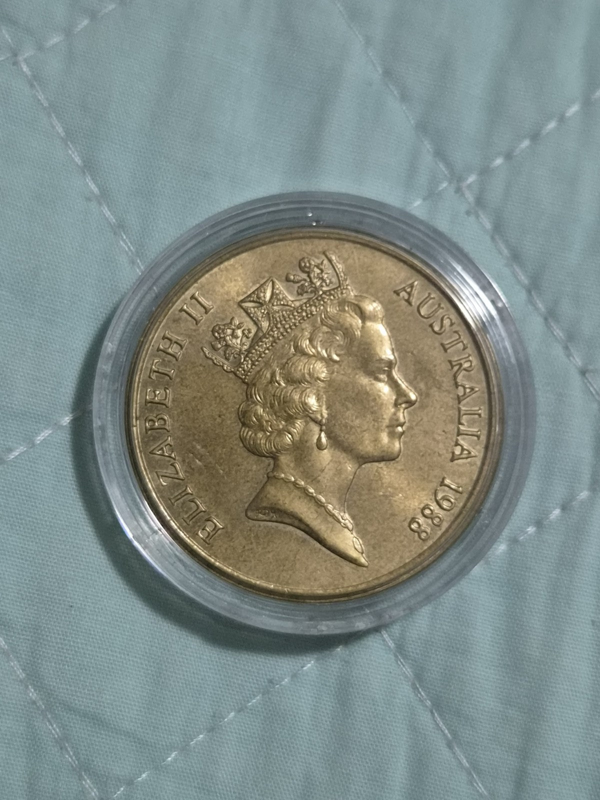 1988 UNC $5 Five Dollar Commemorative Coin Parliament House In Capsule 