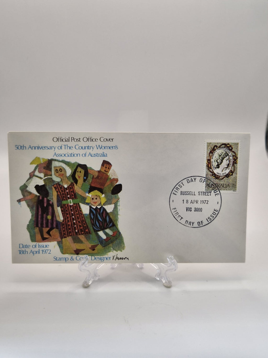 1972 FDC Country Women's Association 50th Anniversary First Day Cover Russell St