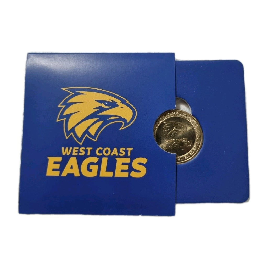 2023 AFL West Coast Eagles $1 One Dollar Carded Coin