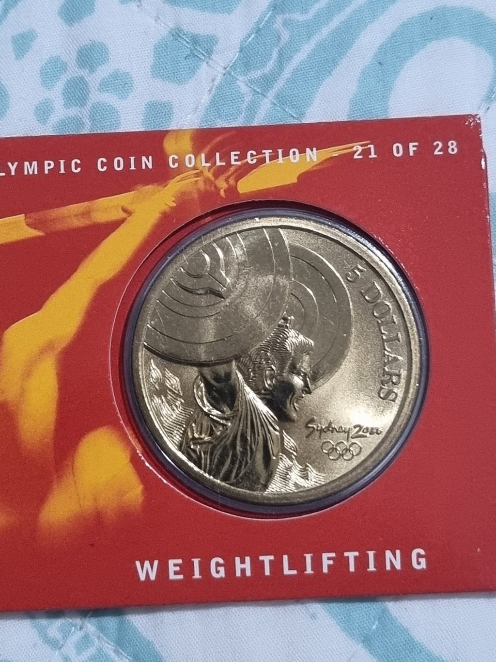 Sydney Olympics 2000 Weightlifting $5 DOLLAR UNC