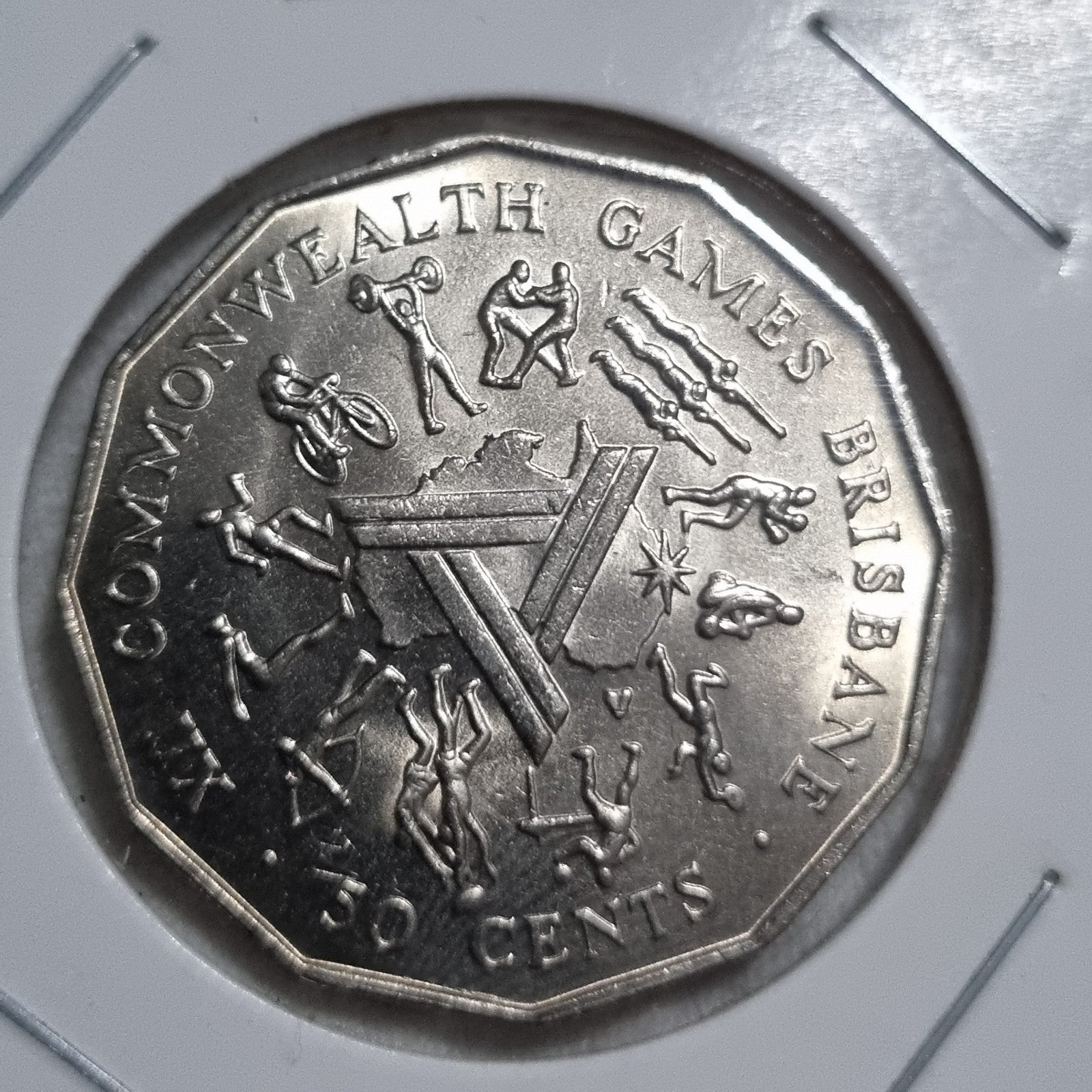 1982 UNC Or Better - 50 Cent Coin Brisbane Commonwealth Games 