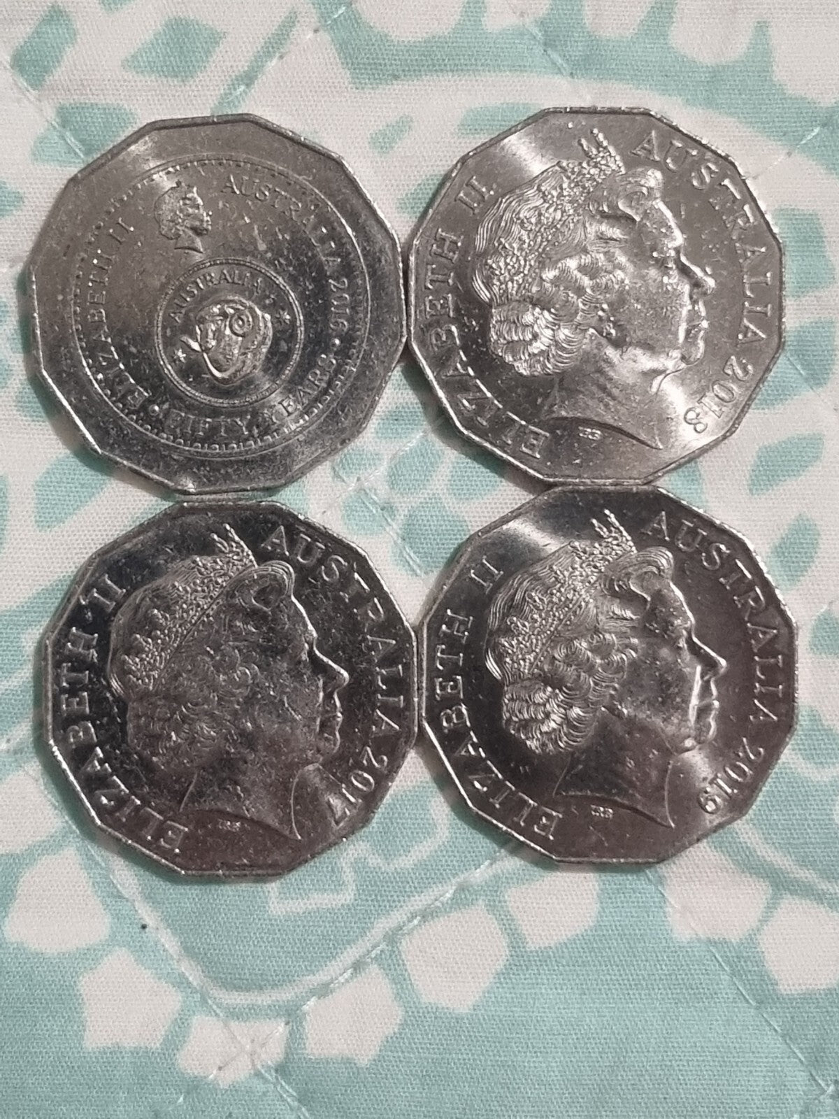 2016-2019 50 Cent Coins - Great Coins Incl. 2 X UNC