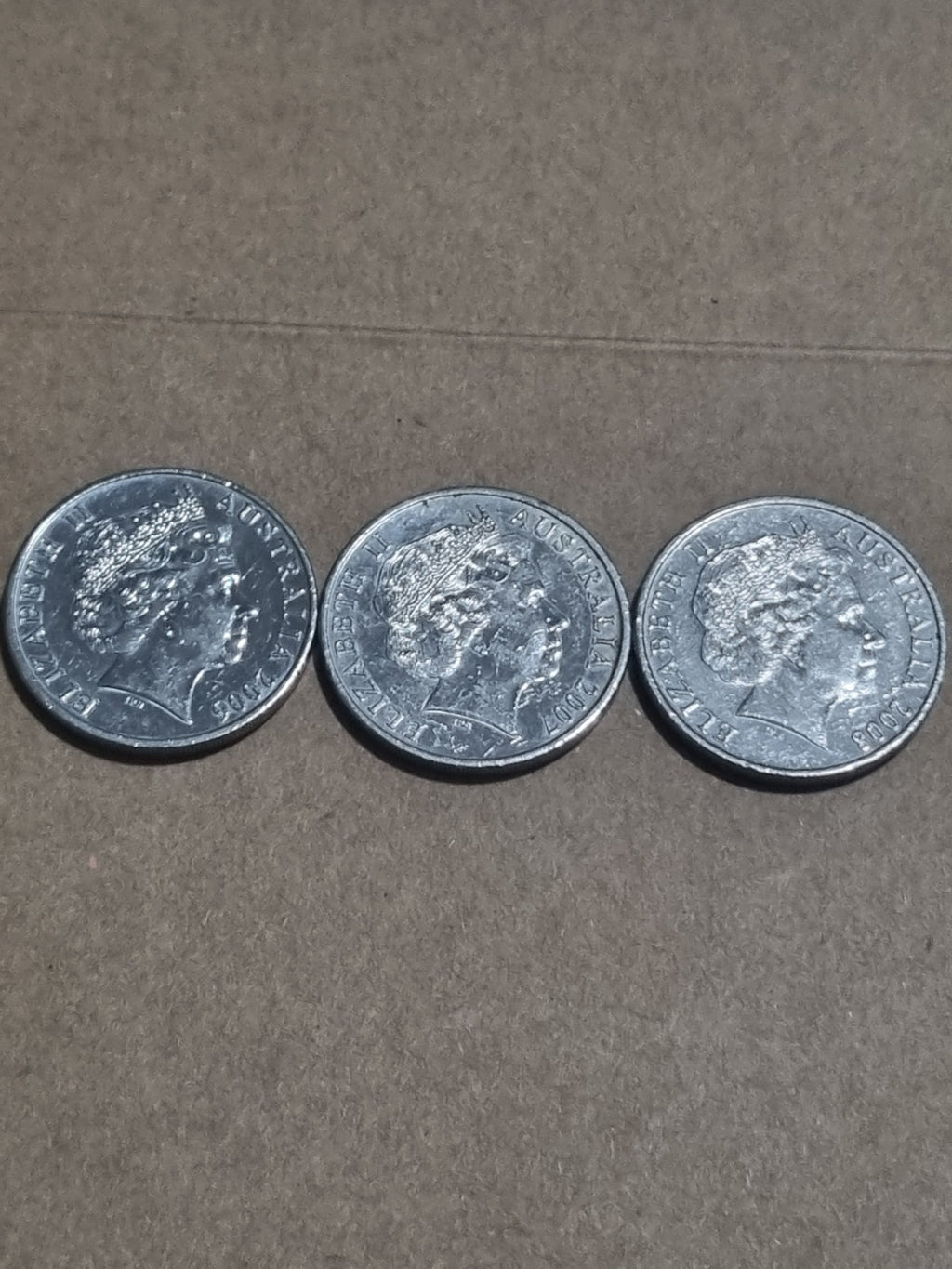2006 2007 2008  20 Cent Australian Platypus Coins 