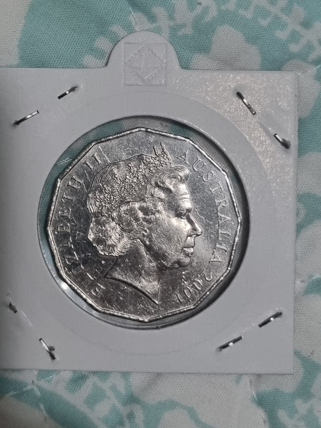 2001 Federation 50 Cent aUNC Coin