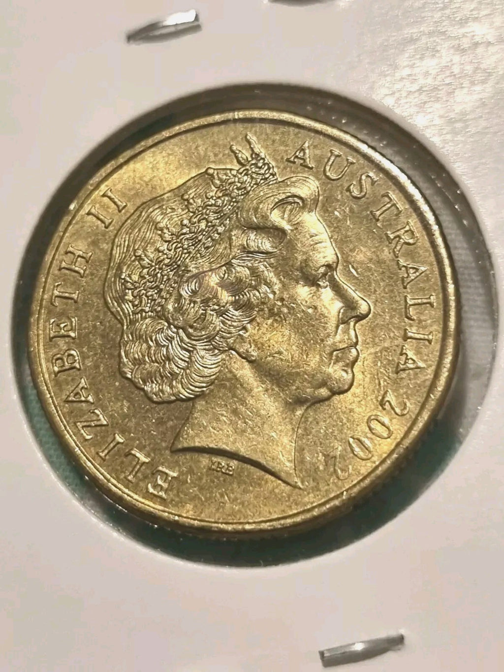 2002 $1 One Dollar Coin  - Year of The Outback In A 2x2 Holder