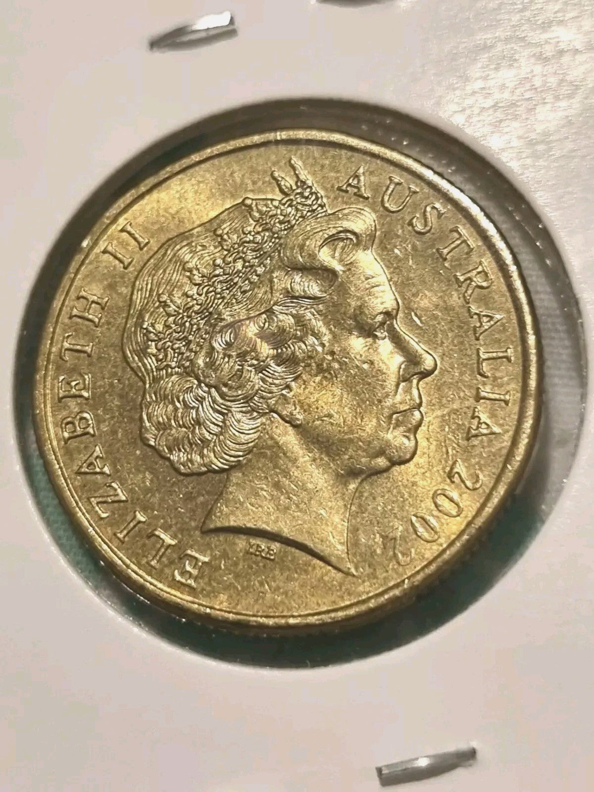 2002 $1 One Dollar Coin  - Year of The Outback In A 2x2 Holder